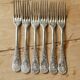 Antique silver plated mismatched cutlery - Forks and knives