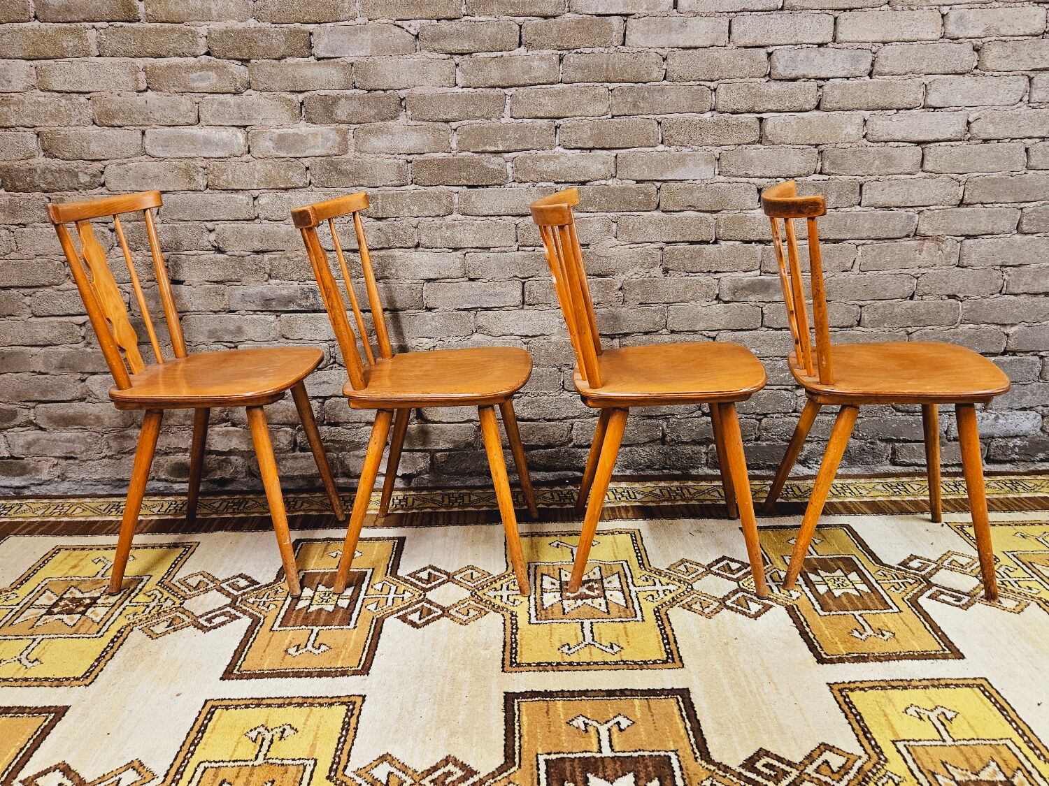 Set of 4 chairs bistrot Iller 70'