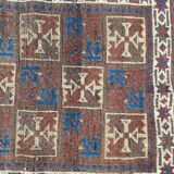 Ancient tribal baloch carpet 148x78 cm