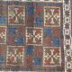 Ancient tribal baloch carpet 148x78 cm
