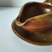 Handcrafted stoneware gravy boat