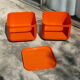 Anna Castelli rolling side table for Kartell