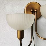 Vintage wall lamp Steinhauer gold, eighties