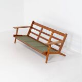 GE-290 3-seater sofa in oak by Hans J. Wegner for Getama