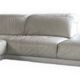 Corner sofa, white leather sofa