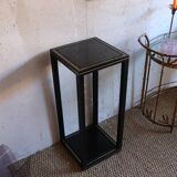 Black pedestal table Pierre Vandel 80s/90s