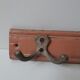 Vintage coat rack aluminum and wood