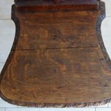 Chair wood carved folk art late 19th century