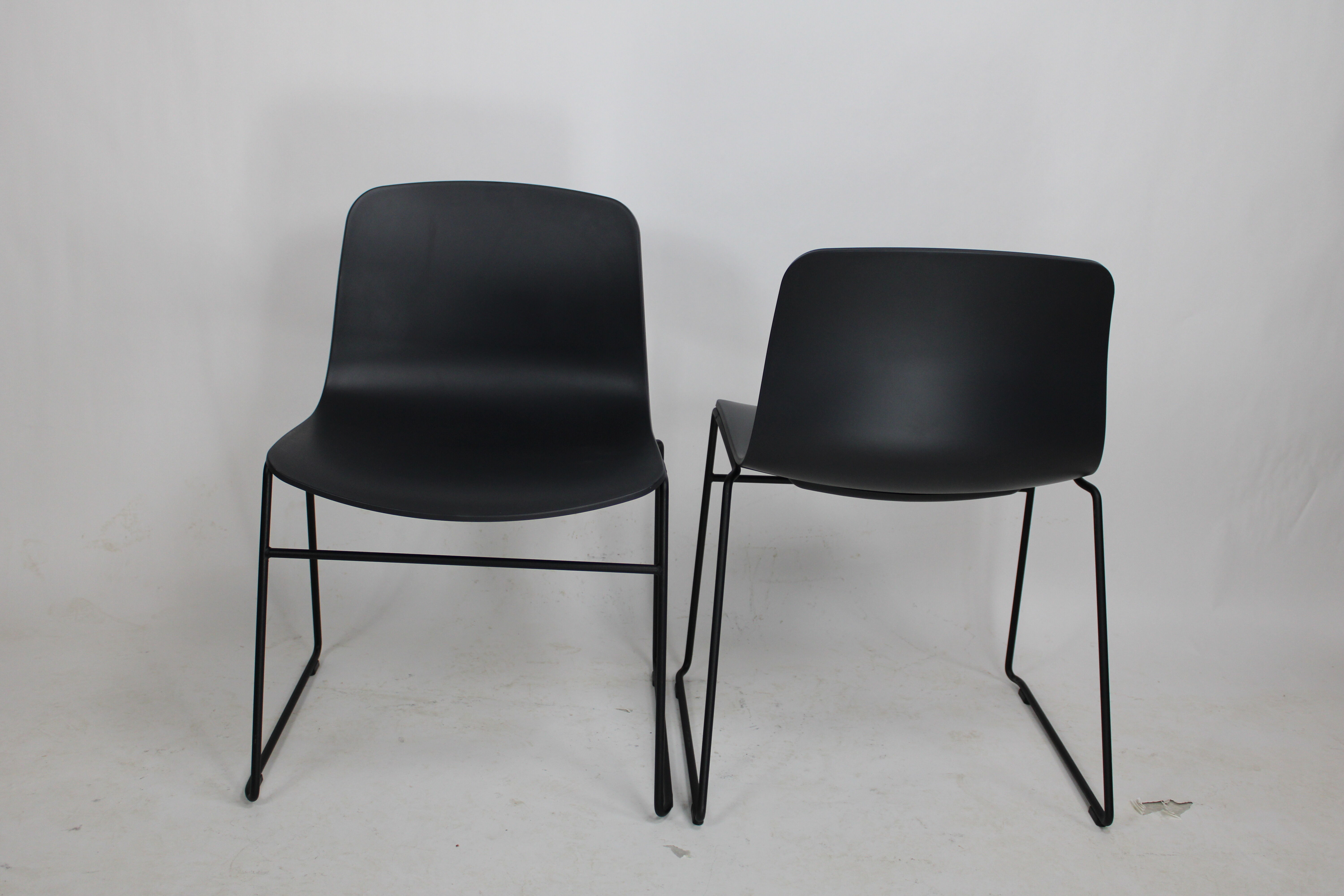 Set of 2 About A Chair AAC08 chairs designed by Hee Welling for HAY in Denmark.