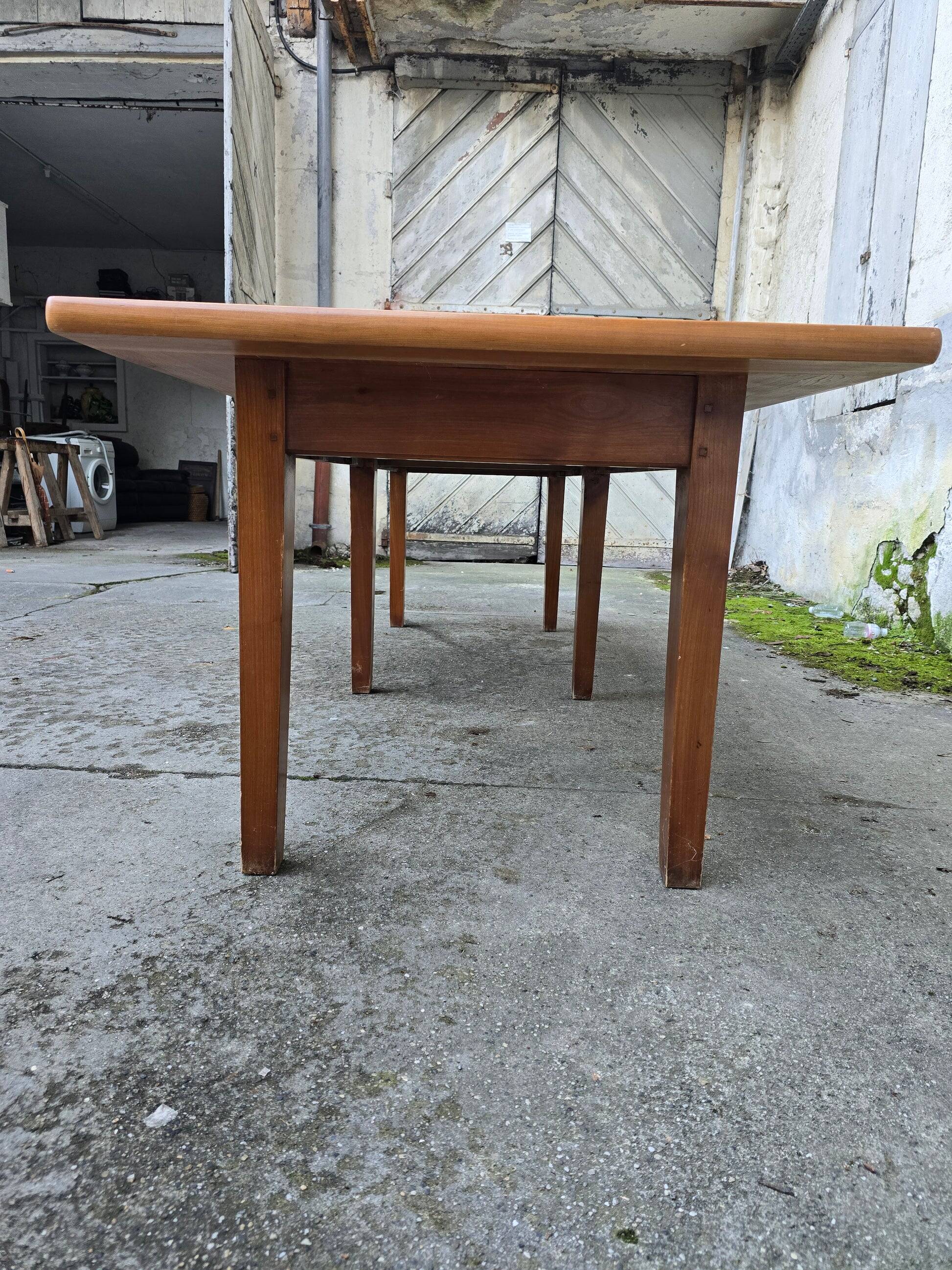 Large solid wood dining table - 2.5m