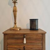 Rustic master piece of furniture, bedside table, late 19th century