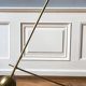 Mid-century italian yellow diabolo floor lamp