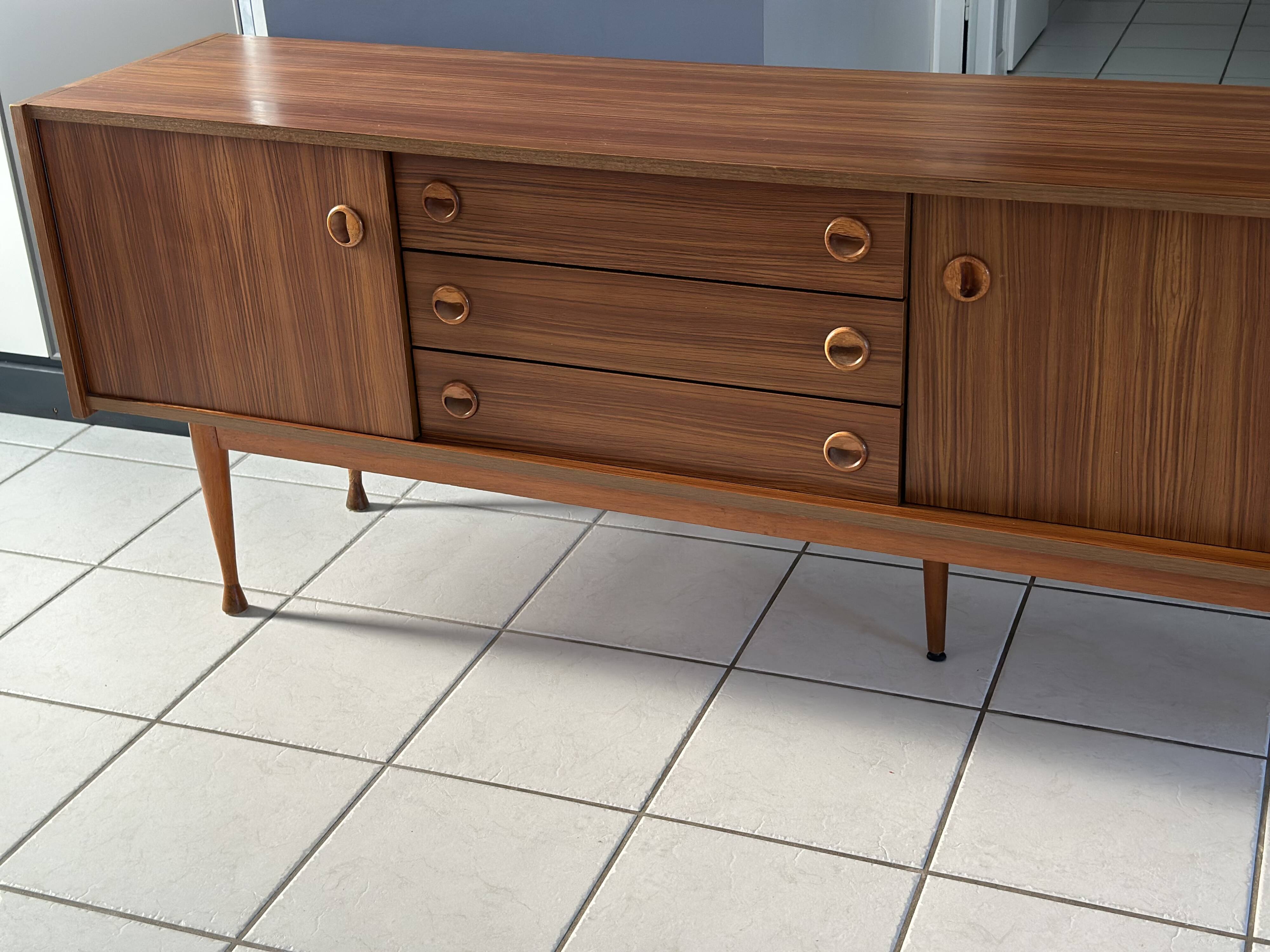 Vintage 1960s Scandinavian-style sideboard