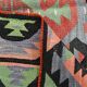 Tapis kilim graphique pastel – Un bijou artisanal pour une déco audacieuse