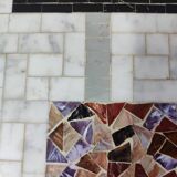 Table basse vintage mosaïque