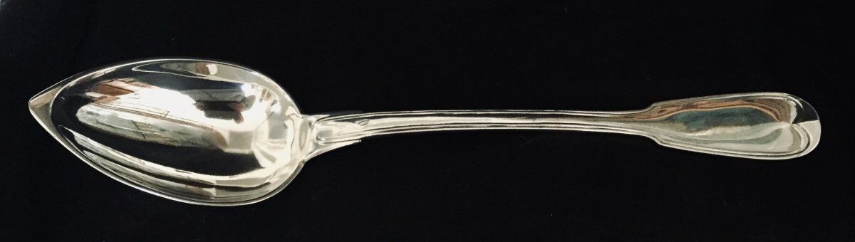 Silver stew spoon