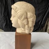 antique head sculpture Louvre Museum