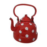 Théière émaillé à pois