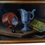 Still life in pastel, 19th century