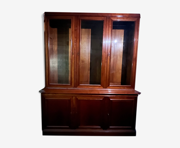 Vaisselier ancien en bois de merisier