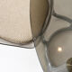 Michel Charron set – 1970s – smoked glass table & 4 chairs
