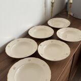 Set of 7 antique deep plates Villeroy & Boch – Mettlach