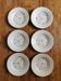 6 assiettes creuses vintage L'Amandinoise Pompadour