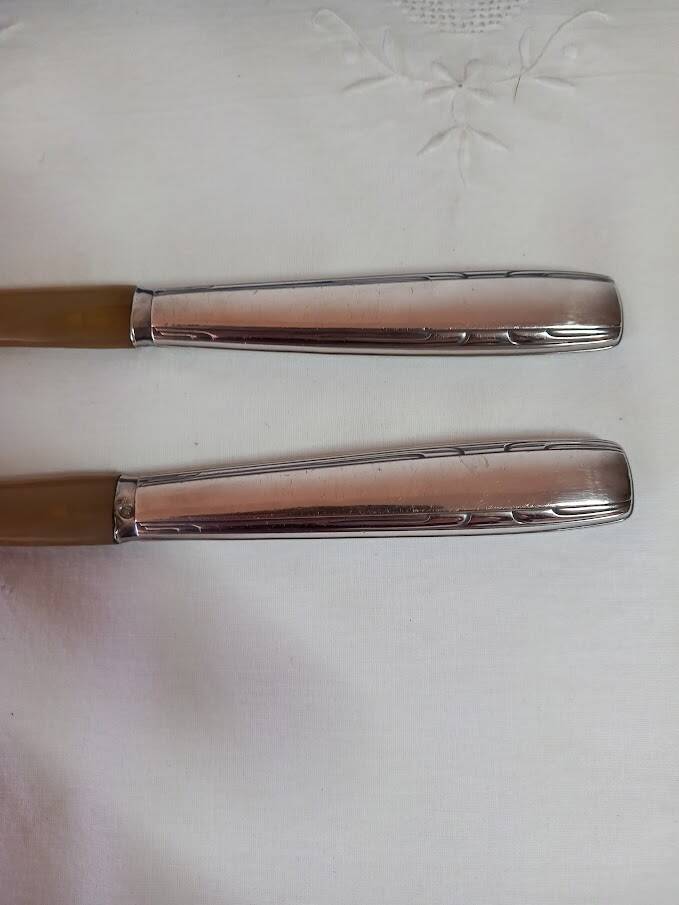 Art Deco salad cutlery