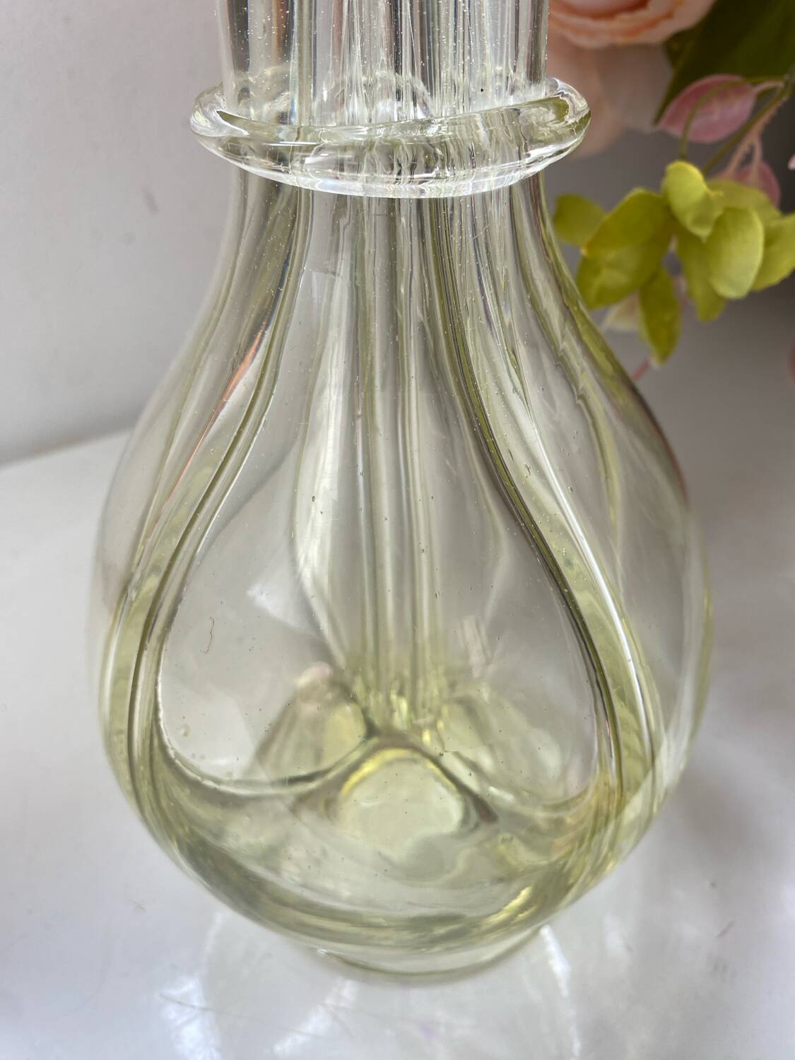 Antique four-chamber liqueur decanter
