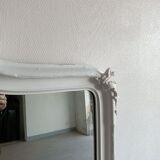 Antique mirror with pediment 158x118 cm