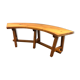Chalet-style pine bench circa 1960