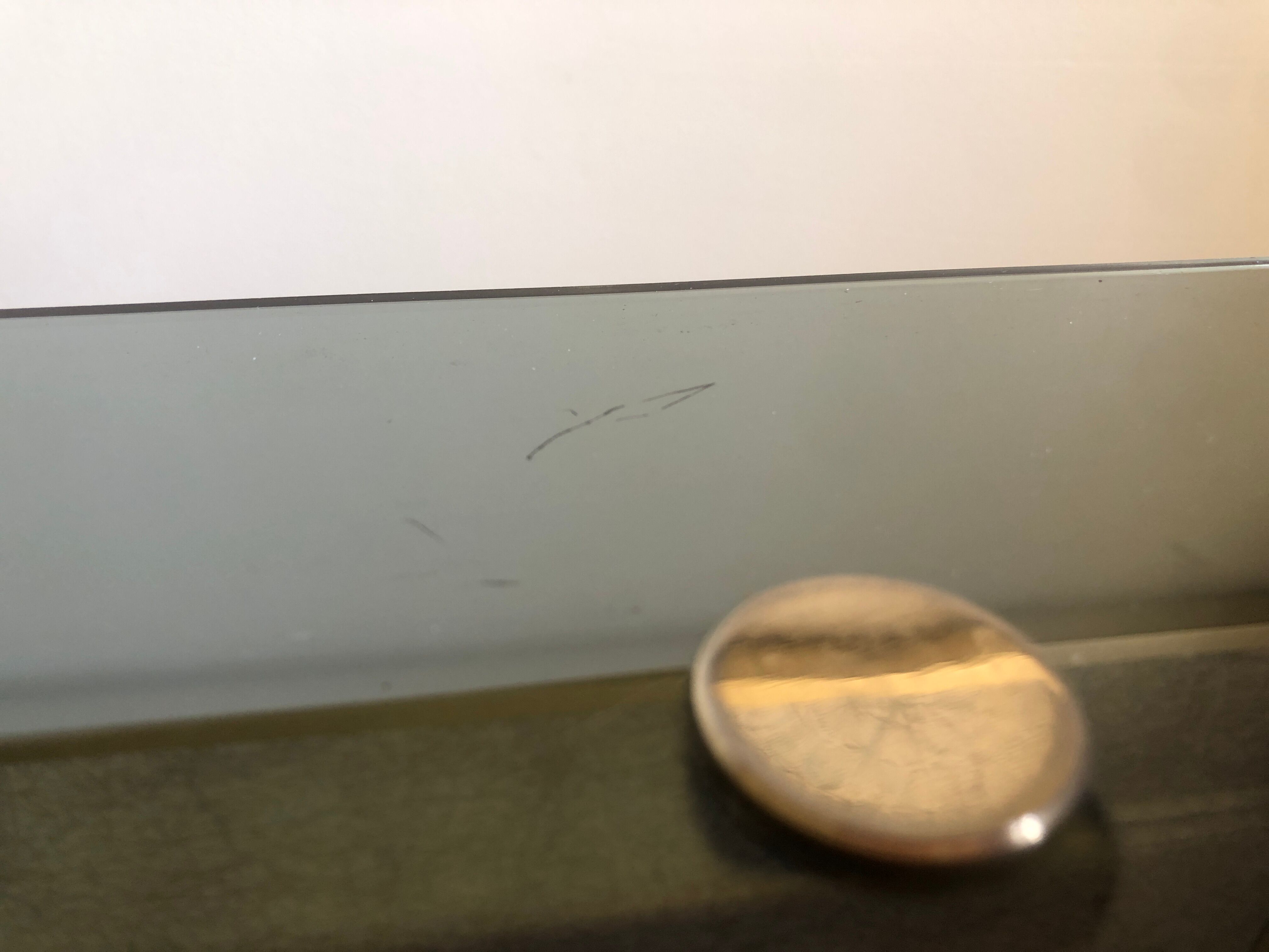 Smoked glass and gilded brass trolley