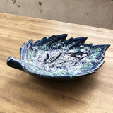 Vallauris blue ceramic sheet dish