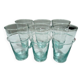 Set of 6 Beldi glasses in recycled glass 31cl/13cm H
