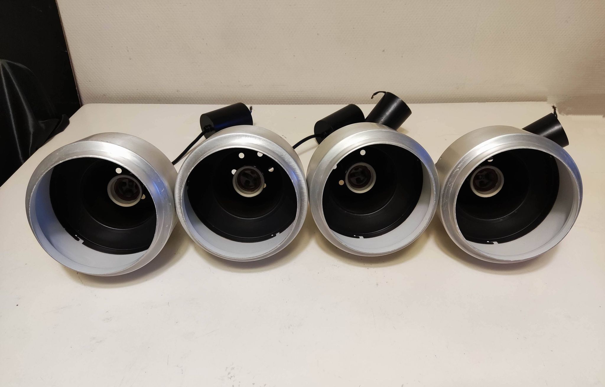 lot de 4 lustres vintage