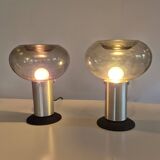 2 lampes Space Age de Süssmuthglas, Allemagne, années 1960