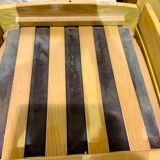 Leather and wood lounge of the Maison Regain 1950s/60s