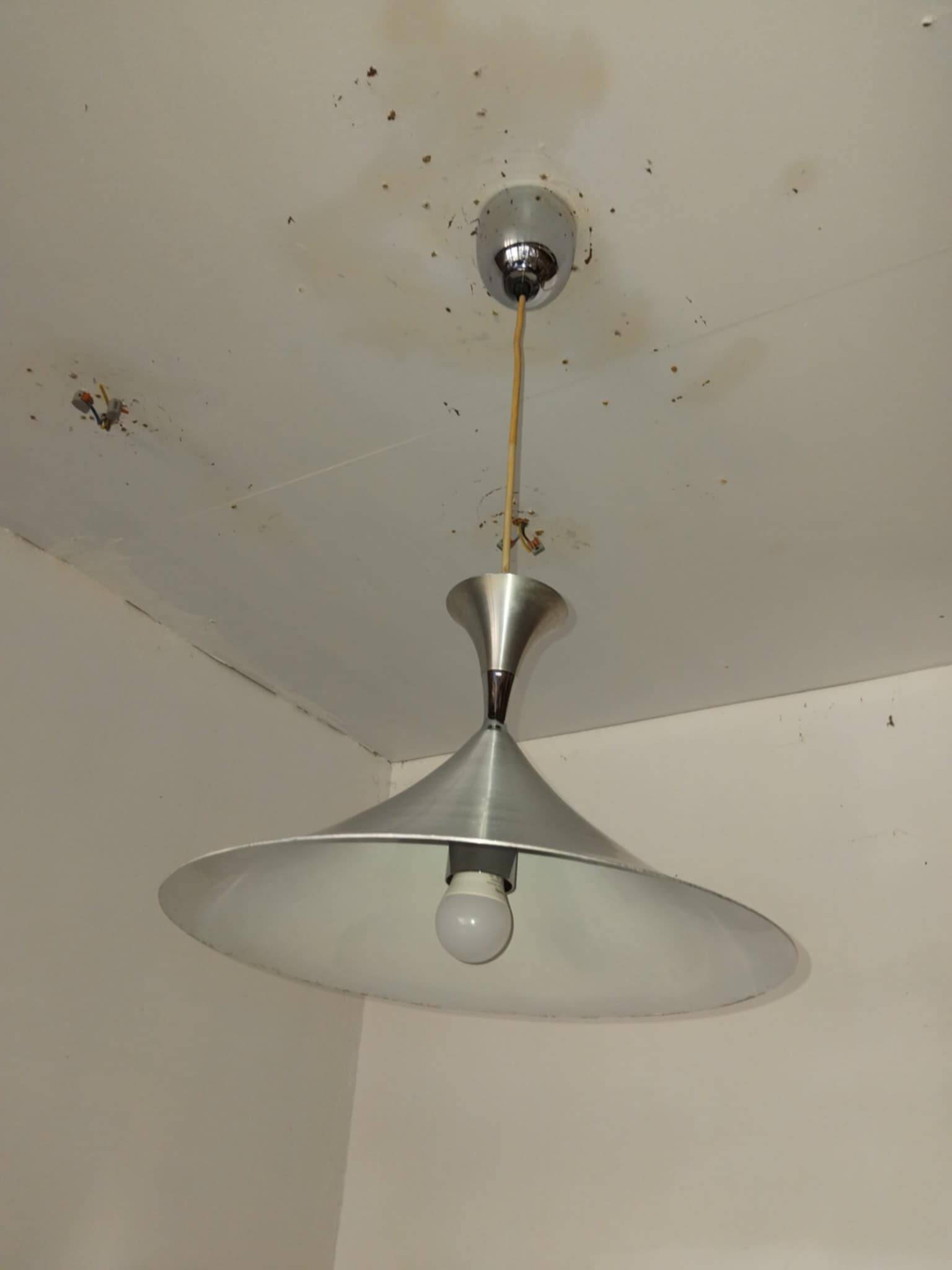 Danish diabolo suspension aluminum and chrome