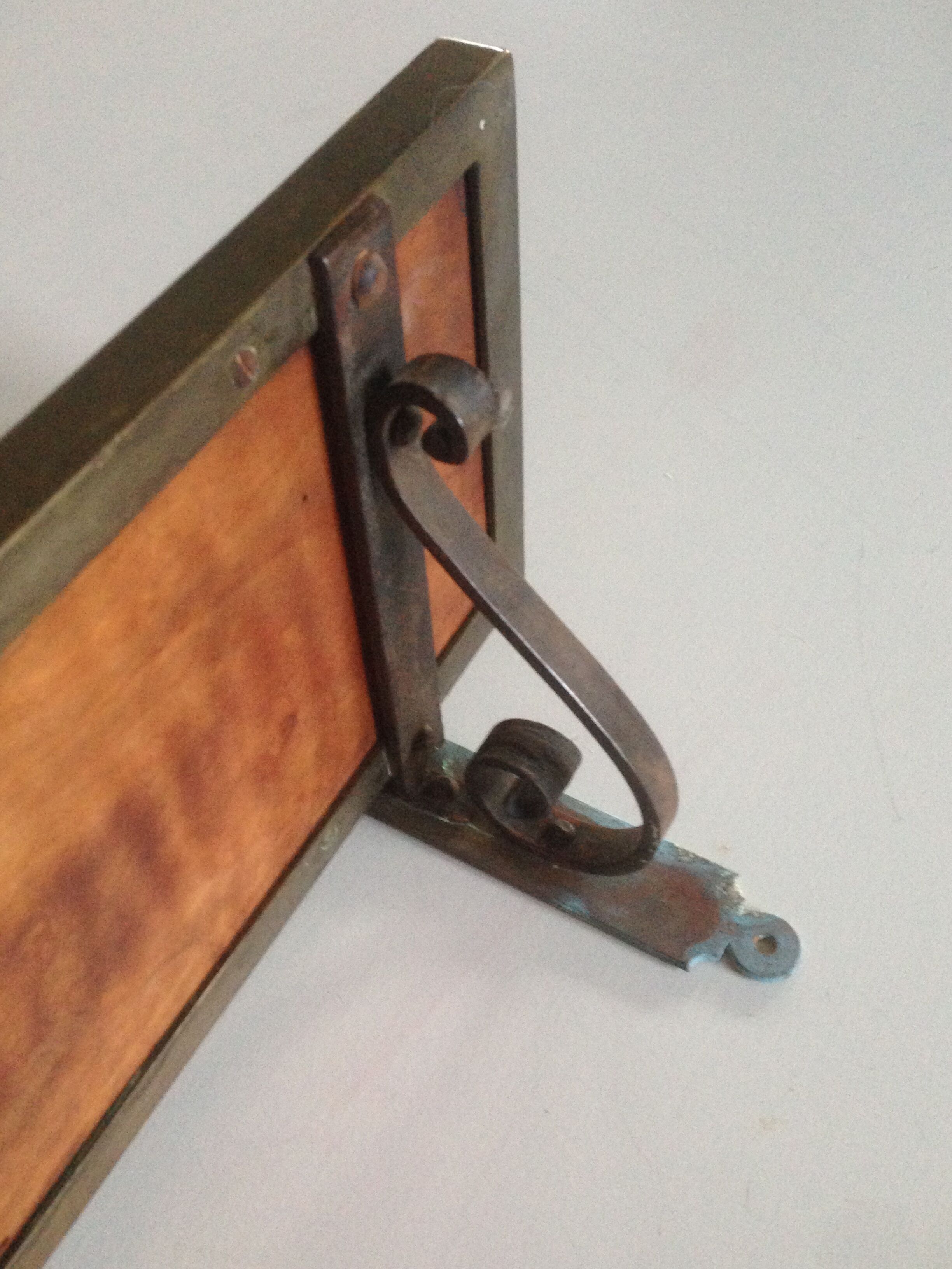 Shelf rimmed brass circa 1920