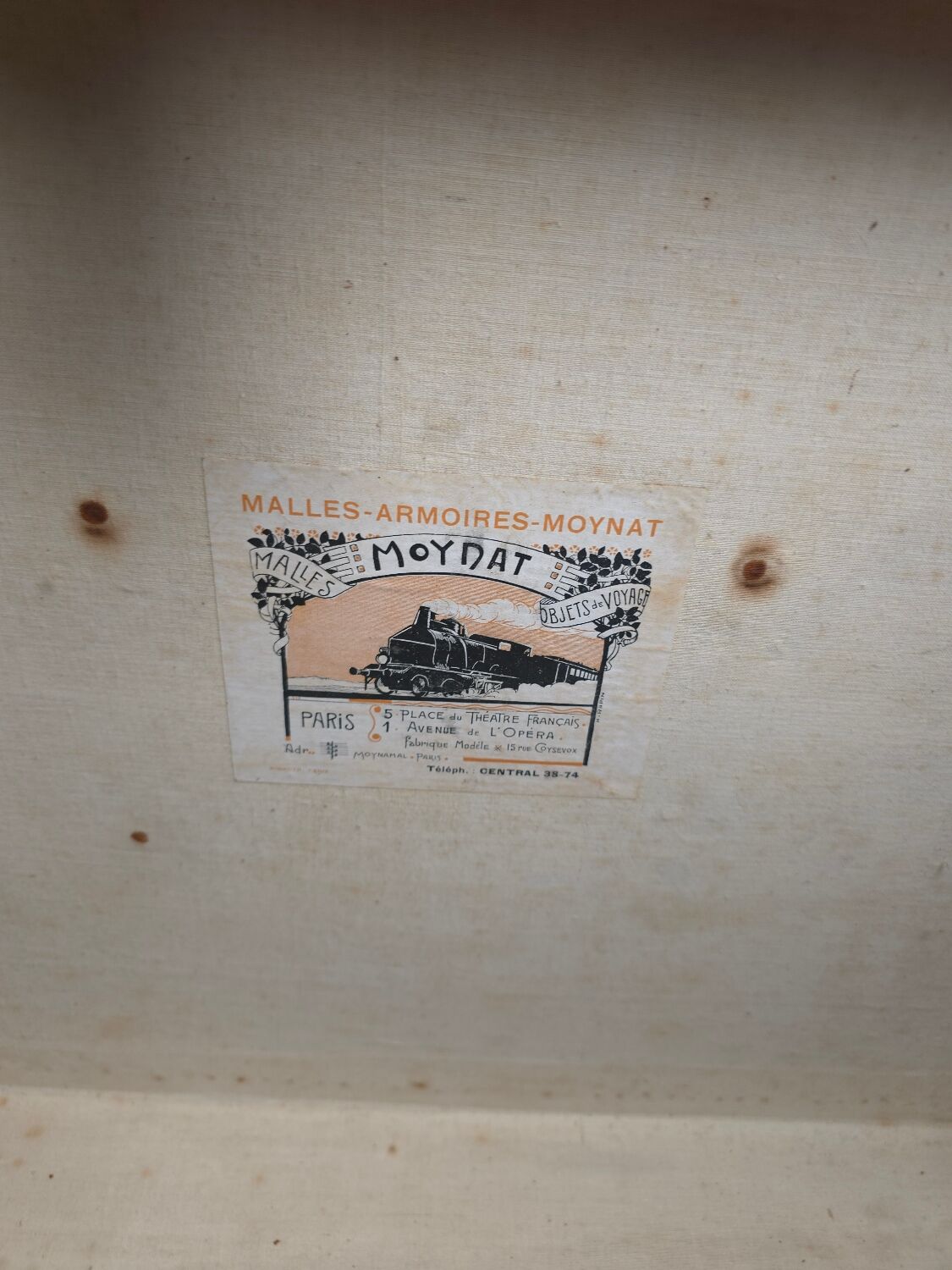 Moynat Paris travel trunk from the early 20th century.