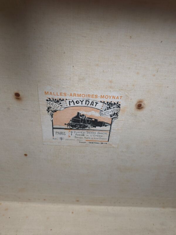 Malle de voyage Moynat Paris début 20 eme