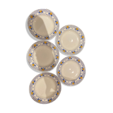 Lot of 5 country style plates