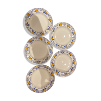 Lot of 5 country style plates