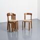 Set of 4 vintage chairs by Bruno Rey, Dietiker Switzerland