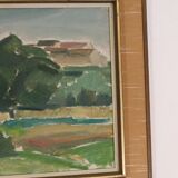 Sunset landscape by Arnold Axelsson