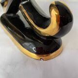 Art deco vase and candle holder set