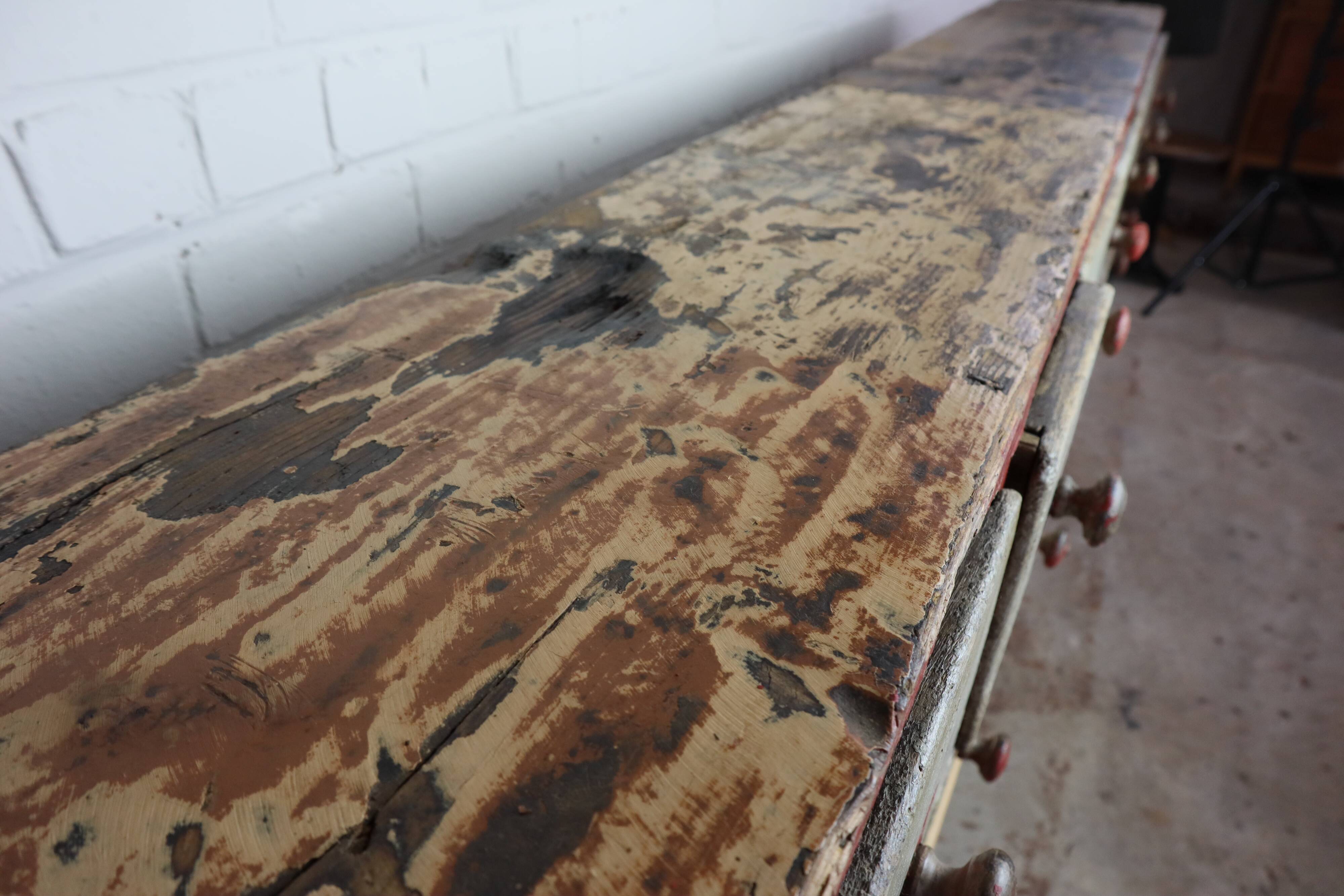 Antique workshop cabinet