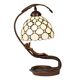Tiffany table lamp 28x20x41 cm beige glass Tiffany desk lamp