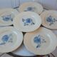 Set of 6 flat plates Digoin Sarreguemines 30s