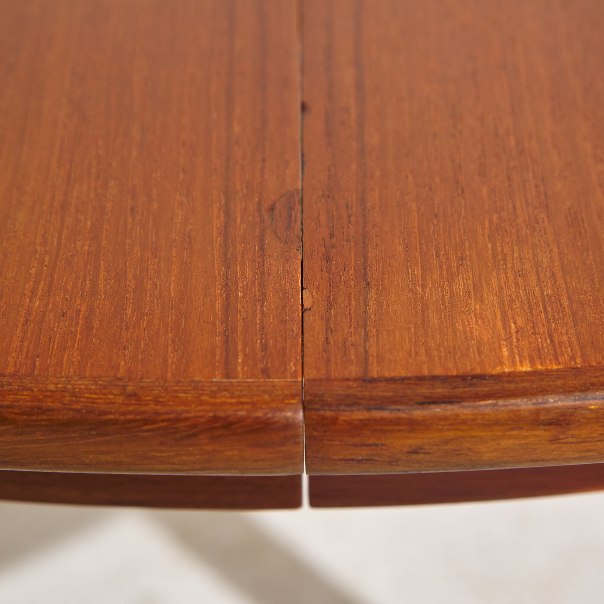 Restored teak dining table